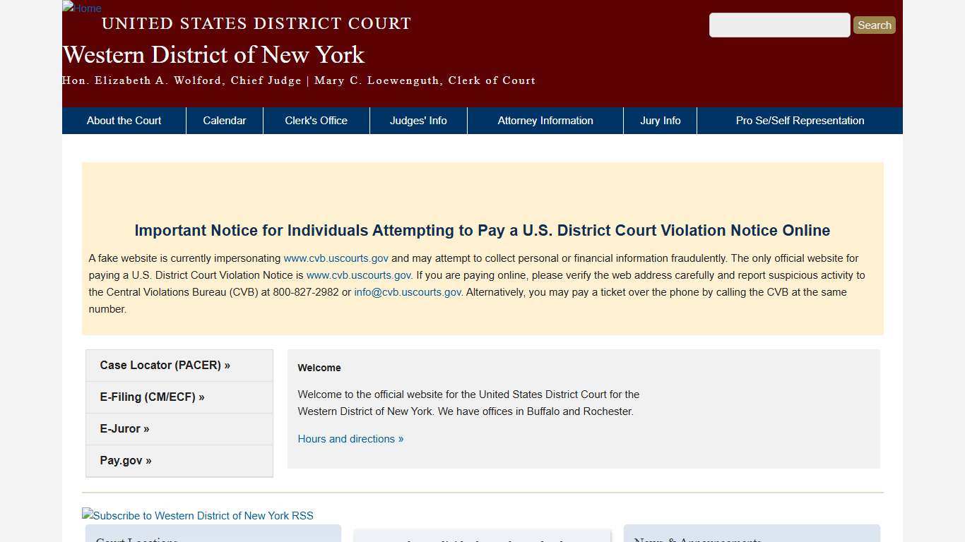 Western District of New York United States District Court